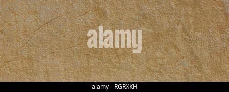 Natural stone background texture, yellow, beige color, banner, detail Stock Photo