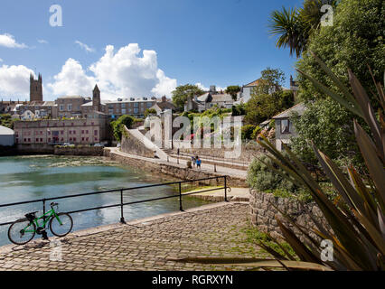 Abbey Basin in Penzance Stock Photo