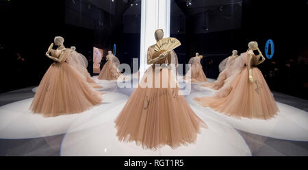 V&A, London, UK 30 Jan 2019 Christian Dior: Designer of Dreams traces the history and impact of one of the 20th century’s most influential couturiers Stock Photo