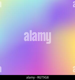 Abstract Holographic Background in pastel neon color design. Blurred wallpaper. Vector illustration for your modern style trends 80s 90s background Stock Vector