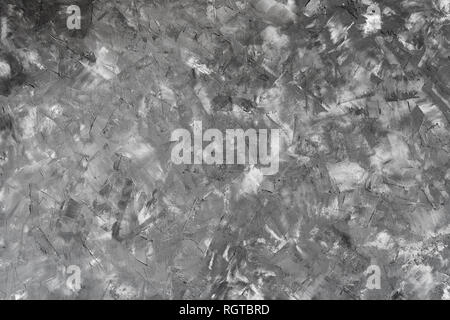 Gray stone texture. Seamless background for needlework. Plaster, Concrete, Smear Trowel Handmade Stock Photo