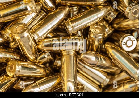 Pile Of 9mm Ammo Stock Photo - Alamy