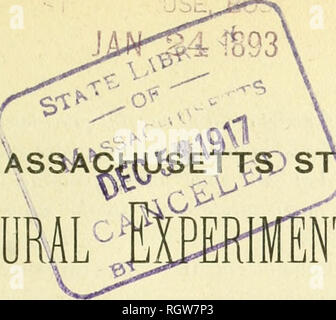 . Bulletin - Amherst Agricultural Experiment Station, University of Massachusetts. Agriculture. M as9A^wo8Ict&quot;^sp Sty^TE Agricultural ;B™fiT Station. BXJLLETIlsr ISTO. 4S. NOVEMBER, 1892. On Fodder Articles and Fodder Supplies. 1. Home Raised Fodder Articles. 2. Commercial Feed Stuffs. The fodder articles used in the preparation and compounding of the daily diet of all kinds and conditions of farm live stock are, as a rule, obtained from two distinctly different sources. They are either raised upon the farm and are used usually without any material change in composition ; or they are boug Stock Photo