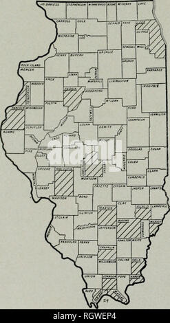 . Bulletin. Natural history; Natural history. 86 Illinois Natiisal Histohy Schvky Eiiiktin The nuts, which are larger than Shagbark nuts, though not so pleas- antly flavored, are sold frequently on the market. Though hard to crack, thev can he wetted and then dried by heat—a process which renders them easy to crack. CARYA ALBA K. Kocii Hickory The tree commonly called Hickory, but known also as White Hick- ory and Mockernut, is of moderate size, with either a narrow, oblong crown of U])right. rigid branches or a broad, round-topped crown of graceful, somewhat drooping branches. Its alternate,  Stock Photo