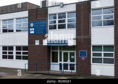 The soon to be demolished Castlebrook High School building in Unsworth Bury.