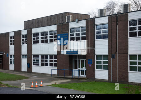 The soon to be demolished Castlebrook High School building in Unsworth Bury.