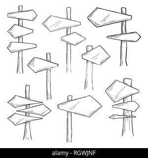 Set of different pointers on a white background. Vector. Stock Vector