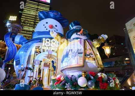 HONG KONG - CIRCA NOVEMBER, 2016: Christmas decorations at 1881 Heritage. Stock Photo