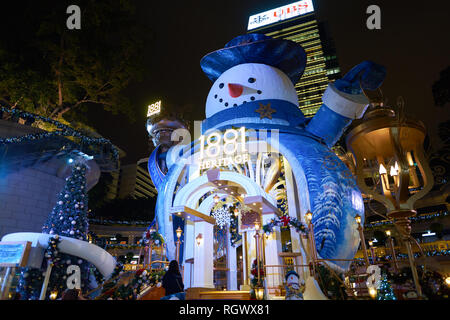 HONG KONG - CIRCA NOVEMBER, 2016: Christmas decorations at 1881 Heritage. Stock Photo