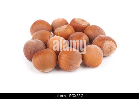 nuts filberts isolated on a white background Stock Photo
