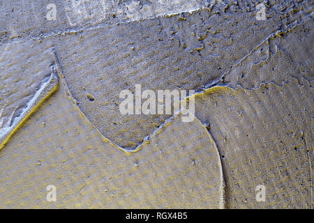 Closeup texture of gray paint on canvas. Background for decor, lettering Stock Photo