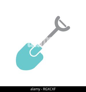 Camping shovel icon on white background for graphic and web design, Modern simple vector sign. Internet concept. Trendy symbol for website design web button or mobile app. Stock Vector