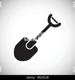 Camping shovel icon on white background for graphic and web design, Modern simple vector sign. Internet concept. Trendy symbol for website design web button or mobile app. Stock Vector