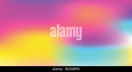 Abstract colorful rainbow blurred background with diagonal lines pattern texture. Vector illustration Stock Vector