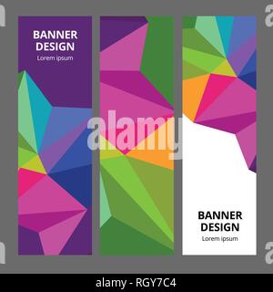 Abstract Modern Banner Background Design Vector Template Stock Vector