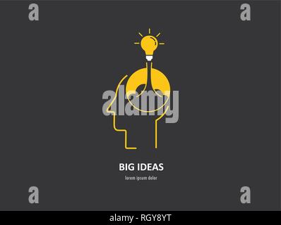 abstract concept of launching new ideas for business and start up. vector illustraation Stock Vector