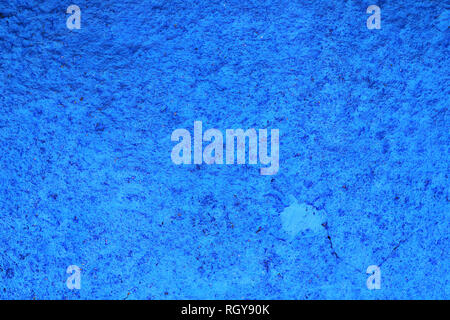 blue traditional plaster wall texture ready for your architectural design Stock Photo