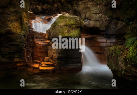 Melincourt Brook falls Stock Photo