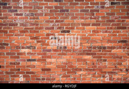 A grunge brick wall for a textured background. Stock Photo