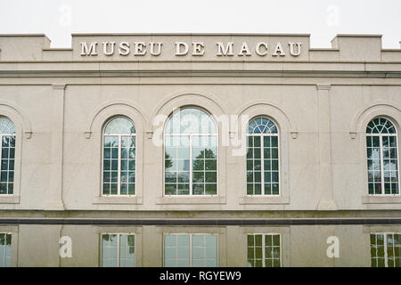 MACAO, CHINA - CIRCA FEBRUARY, 2016: Macao urban landscape at daytime. Macao is an autonomous territory on the western side of the Pearl River Delta i Stock Photo