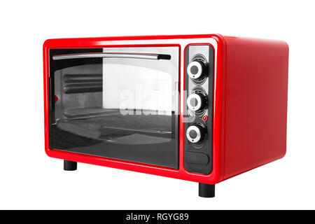 Kitchen red oven isolated on a white background Stock Photo