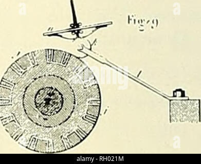 . Bulletin. Science. Figure 39.—The usual form of the Alliance generator as provided with a commutator. From Annales tclegraphiques, 1862, vol. 5, pi. 5. the magneto generators, which had already been found reliable. The attention of Trinity House was again brought to the new machines in 1876 by an exhibition of the Loan Collection of Scientific Apparatus held at South Kensington. There one could see the dynamos of Gramme and Siemens together with the magnetos of the Societe I'Alliance and of Holmes. Trinity House thereupon invited the manufacturers to a trial com- petition to determine the ki Stock Photo