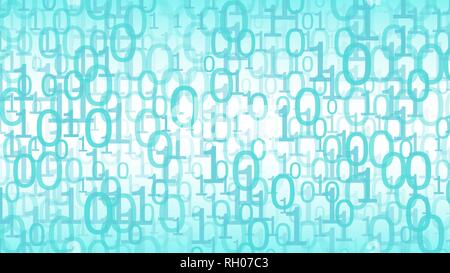 Algorithm machine learning, cyberspace vector mint green color Stock Vector
