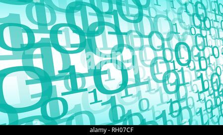 Big data algorithm machine learning, cyberspace vector digital Stock Vector