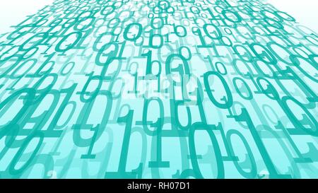 Cybersecurity of big data algorithm, cyberspace vector Stock Vector