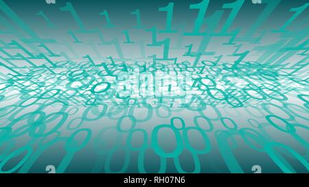 Big data abstract backdrop, algorithm code abstract concept Stock Vector
