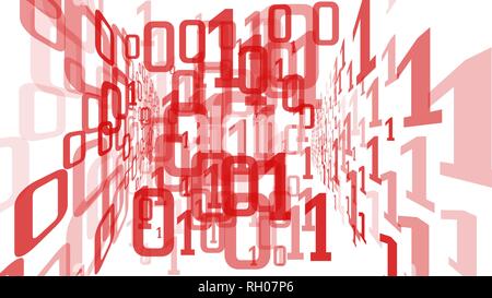 Algorithm machine learning, digital vector cyberspace Stock Vector
