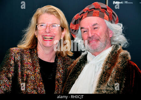 Mauritshuis, The Hague, The Netherlands. 30th January, 2019. Mayor of The Hague Pauline Krikke and Rembrandt for a day. attend the official opening of the â€˜Rembrandt & The Golden Age 2019'exhibit in The Hague. Charles M. Vella/Alamy Live News Stock Photo