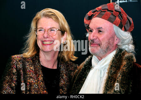 Mauritshuis, The Hague, The Netherlands. 30th January, 2019. Mayor of The Hague Pauline Krikke and Rembrandt for a day. attend the official opening of the â€˜Rembrandt & The Golden Age 2019'exhibit in The Hague. Charles M. Vella/Alamy Live News Stock Photo