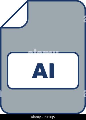 AI Vector Icon Sign Icon Vector Illustration For Personal And Commercial Use... Clean Look Trendy Icon... Stock Vector