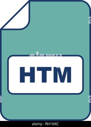HTM Vector Icon Sign Icon Vector Illustration For Personal And Commercial Use... Clean Look Trendy Icon... Stock Vector