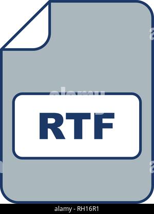 RTF Vector Icon Sign Icon Vector Illustration For Personal And Commercial Use... Clean Look Trendy Icon... Stock Vector