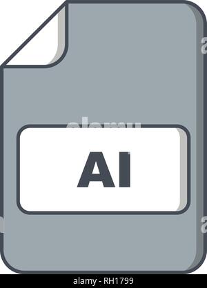 AI Vector Icon Sign Icon Vector Illustration For Personal And Commercial Use... Clean Look Trendy Icon... Stock Vector