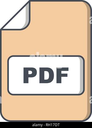 PDF Vector Icon Sign Icon Vector Illustration For Personal And Commercial Use... Clean Look Trendy Icon... Stock Vector