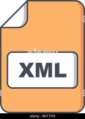 XML Vector Icon Sign Icon Vector Illustration For Personal And Commercial Use... Clean Look Trendy Icon... Stock Vector