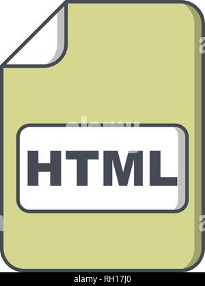 HTML Vector Icon Sign Icon Vector Illustration For Personal And Commercial Use... Clean Look Trendy Icon... Stock Vector