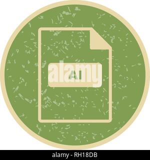 AI Vector Icon Sign Icon Vector Illustration For Personal And Commercial Use... Clean Look Trendy Icon... Stock Vector