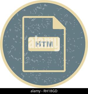 HTM Vector Icon Sign Icon Vector Illustration For Personal And Commercial Use... Clean Look Trendy Icon... Stock Vector