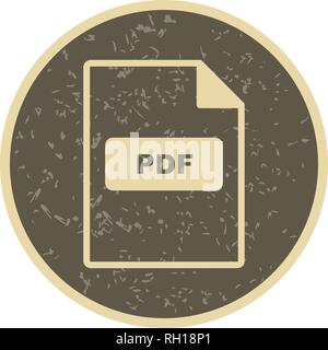 PDF Vector Icon Sign Icon Vector Illustration For Personal And Commercial Use... Clean Look Trendy Icon... Stock Vector