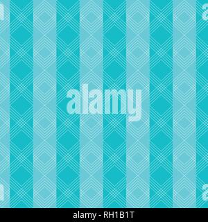 Triangles wavy lines pattern on blue striped background. Vector illustration Stock Vector