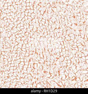 orange marbled lines stucco structure background pattern, vector illustration Stock Vector