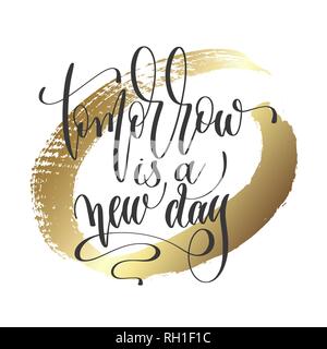 Tomorrow lettering text. Modern calligraphy style vector illustration ...