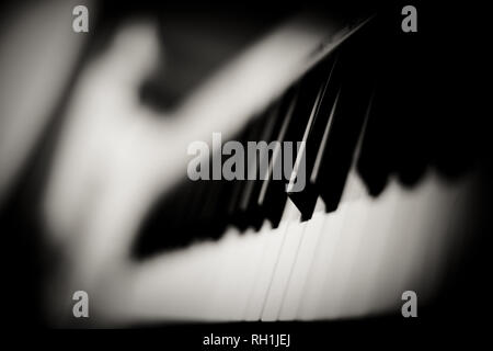 Close up detail of piano keyboard Stock Photo