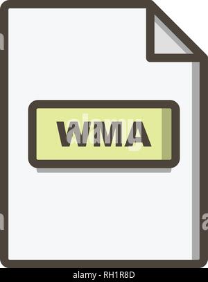 WMA Vector Icon Sign Icon Vector Illustration For Personal And Commercial Use... Clean Look Trendy Icon... Stock Vector