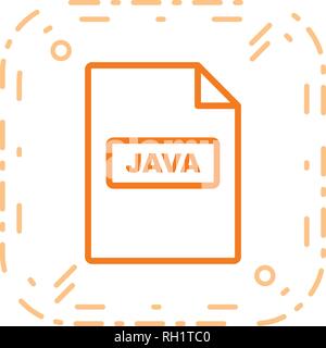 JAVA Vector Icon Sign Icon Vector Illustration For Personal And Commercial Use... Clean Look Trendy Icon... Stock Vector