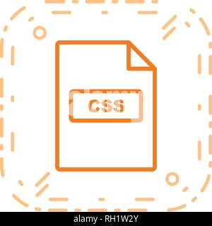CSS Vector Icon Sign Icon Vector Illustration For Personal And Commercial Use... Clean Look Trendy Icon... Stock Vector
